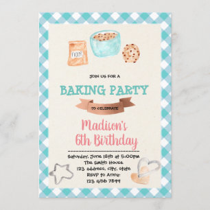 Invitación a la fiesta de las galletas de cocción