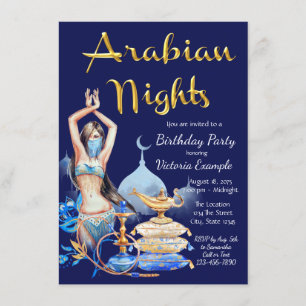Invitación a la Fiesta de las Noches Árabes