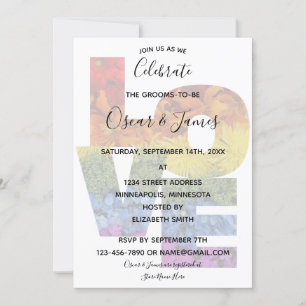 Invitación a la fiesta de las personas del mismo s