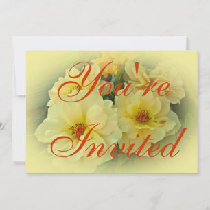 Invitación a la fiesta de las rosas amarillas