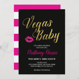 Invitación a la fiesta de Las Vegas
