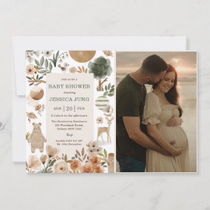 Invitación a la fiesta de los animales de Woodland