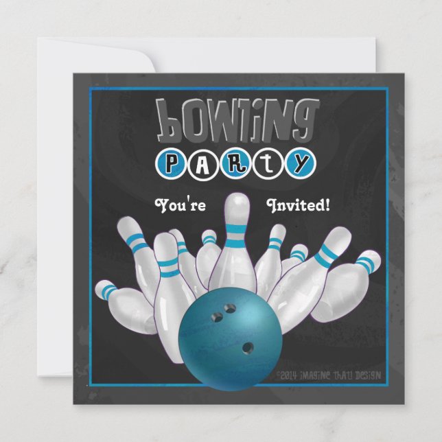Invitación a la fiesta de los bolos azules (Anverso)