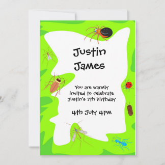 Invitación a la fiesta de los Bugs de Cumpleaños