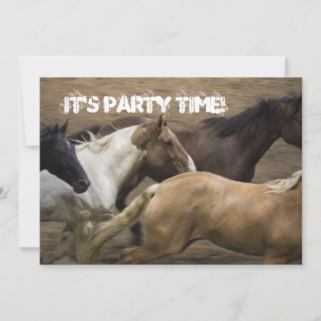 Invitación a la fiesta de los Caballos Salvajes (Anverso)
