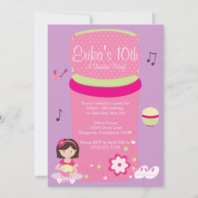 Invitación a la fiesta de los chicas (Anverso)