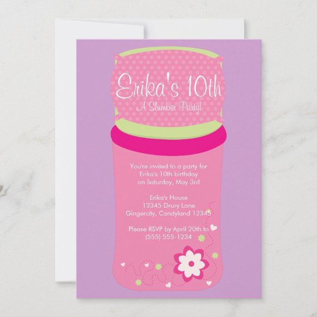 Invitación a la fiesta de los chicas (Anverso)