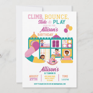 Invitación a la fiesta de los Chicas de cumpleaños