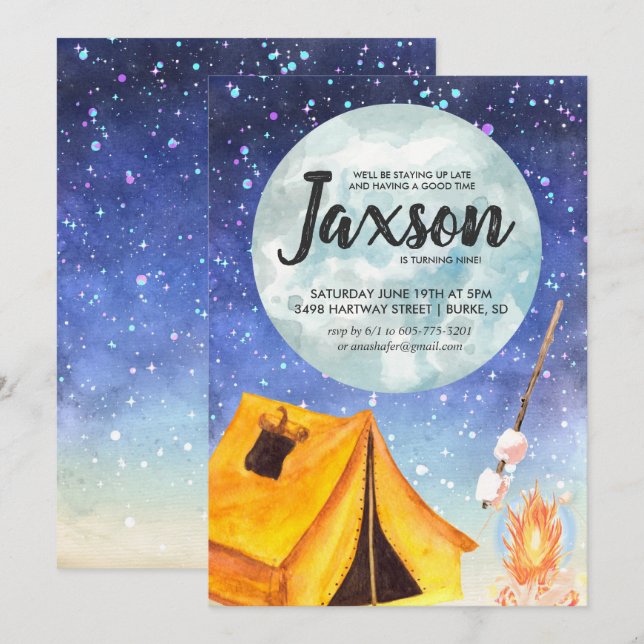 Invitación a la fiesta de los chicos con resaca de (Anverso / Reverso)