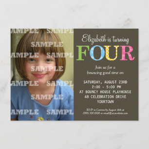 Invitación a la fiesta de los cuatro cumpleaños pa