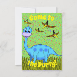 Invitación a la fiesta de los dinosaurios