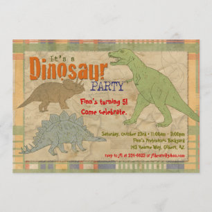 Invitación a la fiesta de los dinosaurios - Person