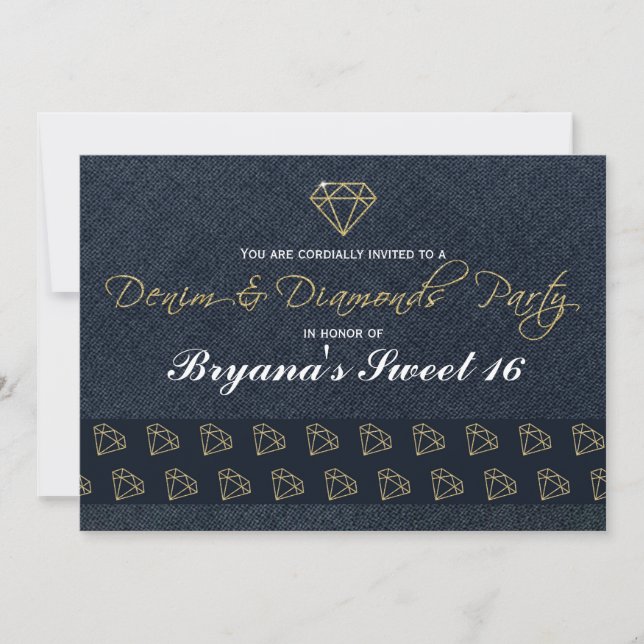 Invitación a la fiesta de los dorados y los glamar (Anverso)