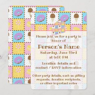 Invitación a la fiesta de los dulces anhelos