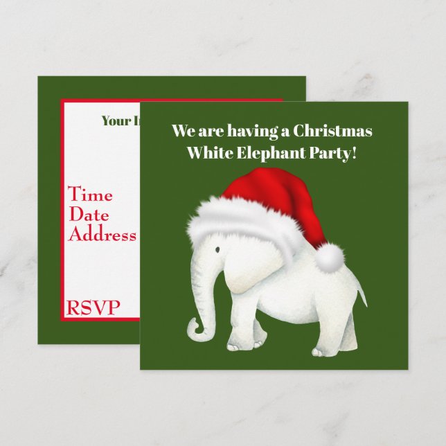 Invitación a la fiesta de los elefantes blancos de (Anverso / Reverso)