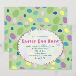 Invitación a la fiesta de los huevos de Pascua Ret