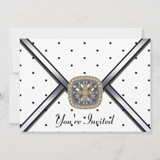 Invitación a la fiesta de los judíos blancos negro