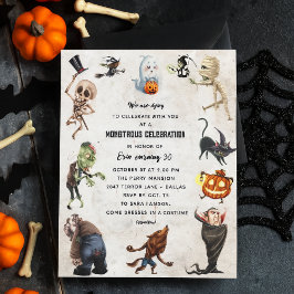 Invitación a la fiesta de los monstruos - Monstruo