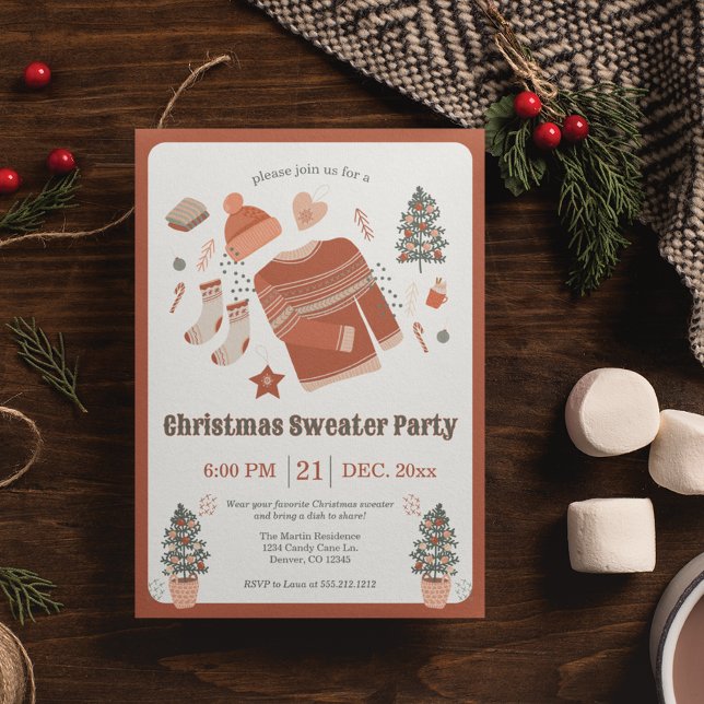 Invitación a la fiesta de los Navidades acogedores (Subido por el creador)