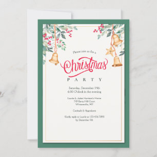 Invitación a la fiesta de los navidades Bells