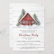 Invitación a la fiesta de los Navidades de cabina