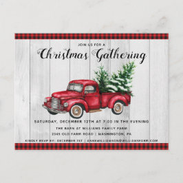 Invitación a la fiesta de los Navidades de camione