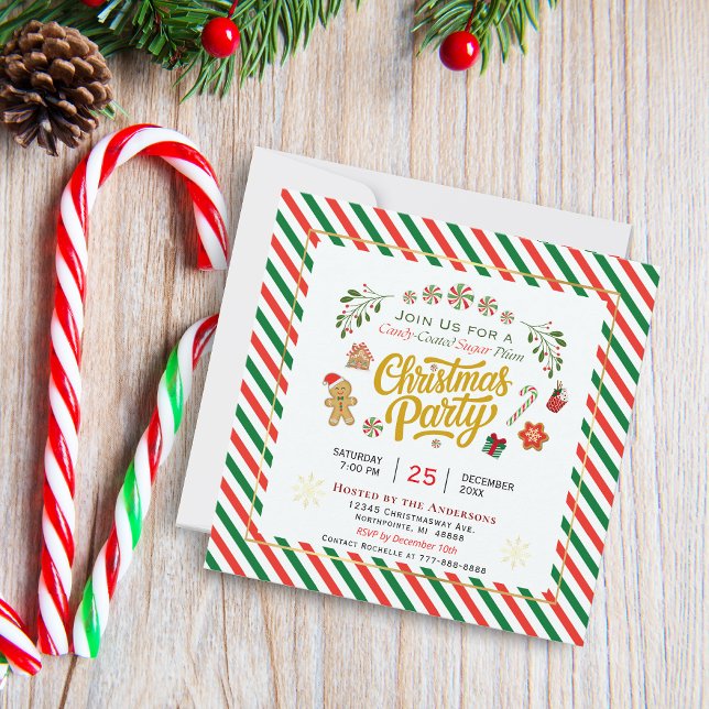 Invitación a la fiesta de los Navidades de ciruela (Subido por el creador)
