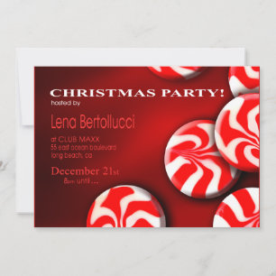 Invitación a la fiesta de los Navidades de golosin