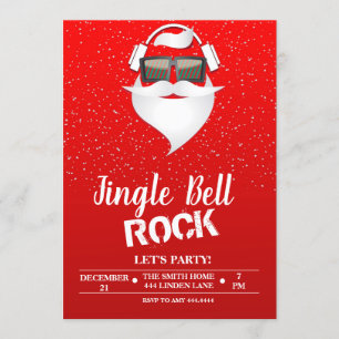 Invitación a la fiesta de los Navidades de Jingle
