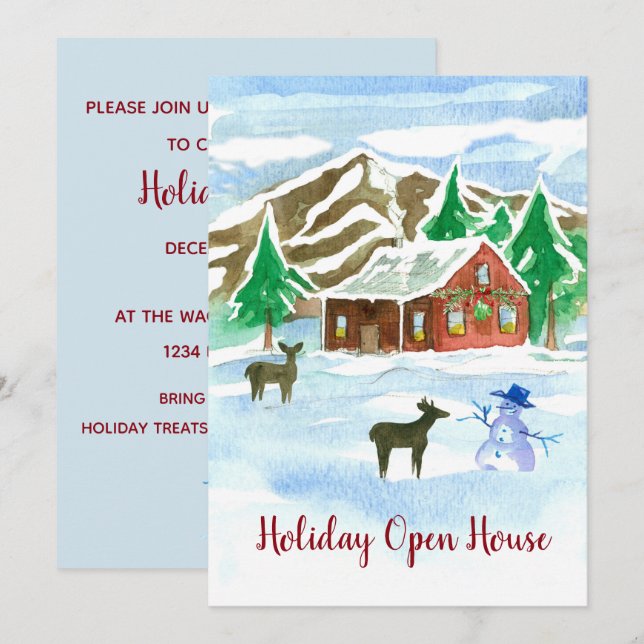 Invitación a la fiesta de los Navidades de la Casa (Anverso / Reverso)