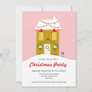 Invitación a la fiesta de los Navidades de la casa