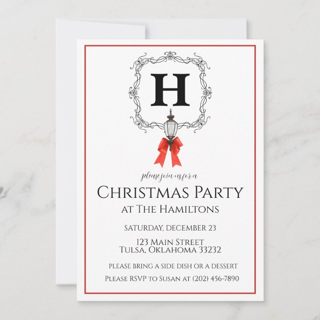 Invitación a la fiesta de los Navidades de la fran (Anverso)