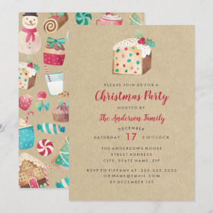 Invitación a la fiesta de los Navidades de la frut