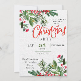Invitación a la fiesta de los Navidades de la vege