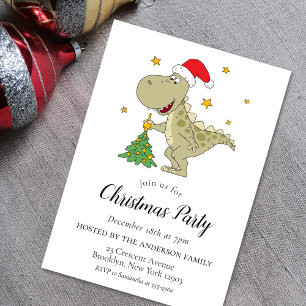Invitación a la fiesta de los Navidades de los din