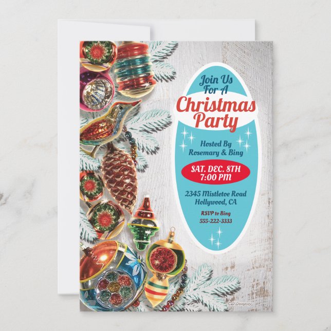 Invitación a la fiesta de los Navidades de los Orn (Anverso)
