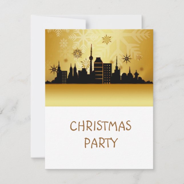 Invitación a la fiesta de los Navidades de oro (Anverso)