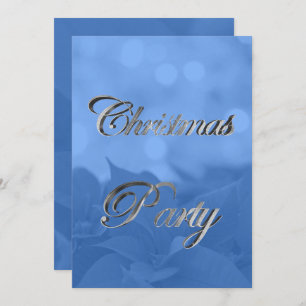 Invitación a la fiesta de los Navidades de Poinset