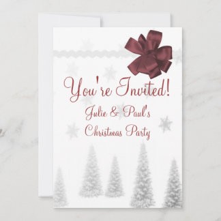 Invitación a la fiesta de los Navidades de Scrapbo