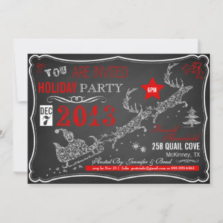 Invitación a la fiesta de los Navidades de tipogra