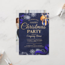 Invitación a la fiesta de los Navidades de una com