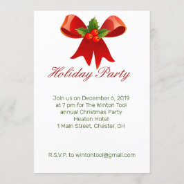 Invitación a la fiesta de los Navidades de vacacio