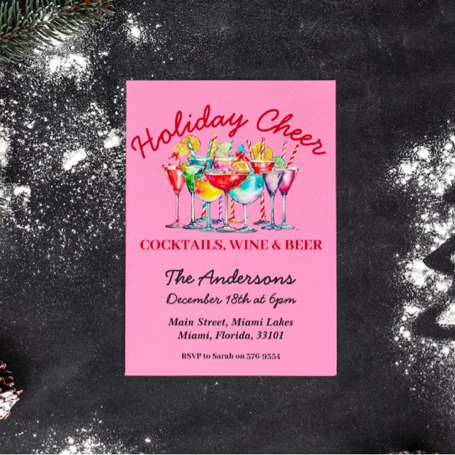Invitación a la fiesta de los Navidades de vino y  (Subido por el creador)