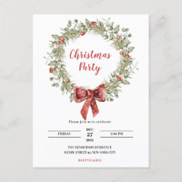 Invitación a la fiesta de los Navidades de Waterco