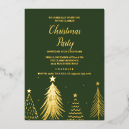 Invitación a la fiesta de los Navidades del árbol 