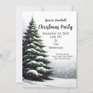 Invitación a la fiesta de los Navidades del árbol 