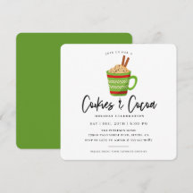 Invitación a la fiesta de los Navidades del cacao