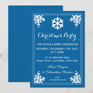 Invitación a la fiesta de los Navidades del copo d