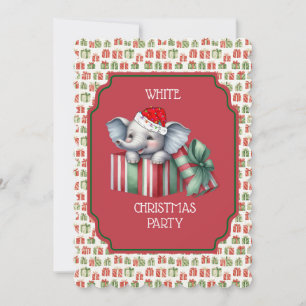 Invitación a la fiesta de los Navidades del Elefan