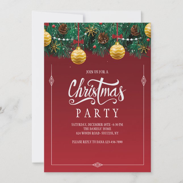Invitación a la fiesta de los Navidades del Joyous (Anverso)